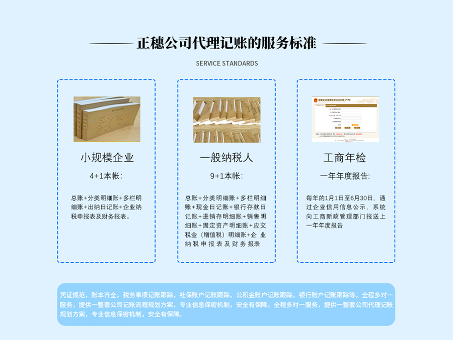 小规模企业代理记账